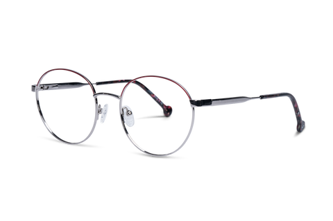 Alice Brille Rot Silber