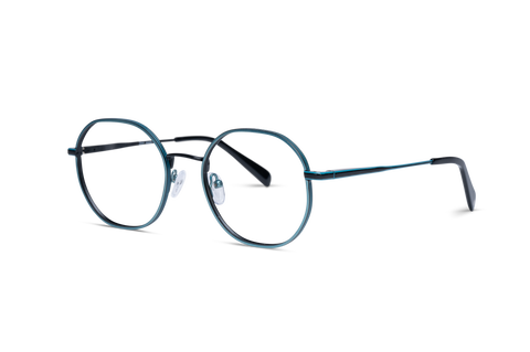 Amelia Brille Türkis Schwarz