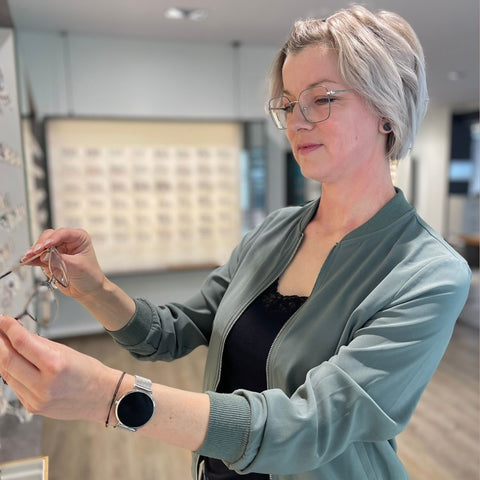 Katharina, Augenoptikerin bei Barth Optik in Glauchau.
