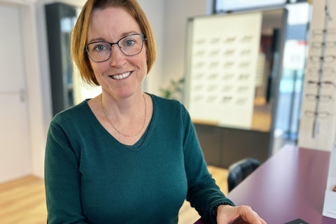 Konstanze, Augenoptikerin bei Barth Optik in Lichtenstein.