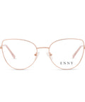 ENNY Brille Beflügelt - Cateyeform für Damen in Roségold, Fontansicht