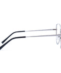 ENNY Brille Beflügelt- Cateyeform für Damen in Schwarz-Silber, Seitenansicht